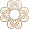 Ekena Millwork Cohen Wood Fretwork Pierced Ceiling Medallion, Alder, 38"OD x 13"ID x 1/4"T CMWP38X38X0250COAL - alternate 1